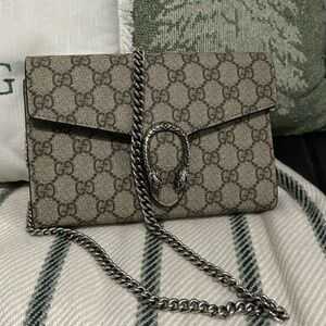 Gucci Dionysus printed coated-canvas shoulder bag wallet